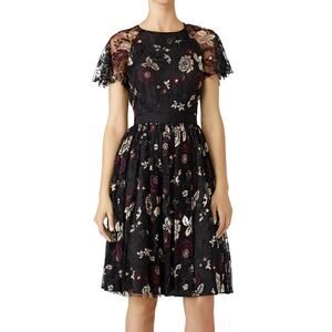 Slate & Willow Black Lace Open Back Dress 12